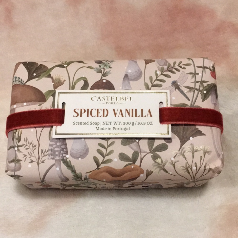 Castelbel Porto Scented Spiced Vanilla Mushroom Woodlands Designer Soap Bar NWT